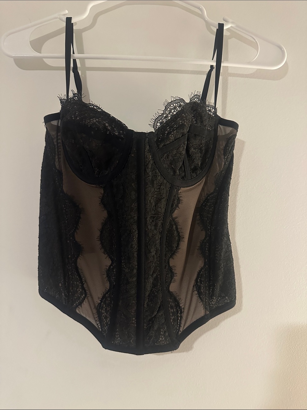 Urban Outfitters Black Lace Underwire Bodysuit